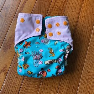 All in one cloth diaper with pocket